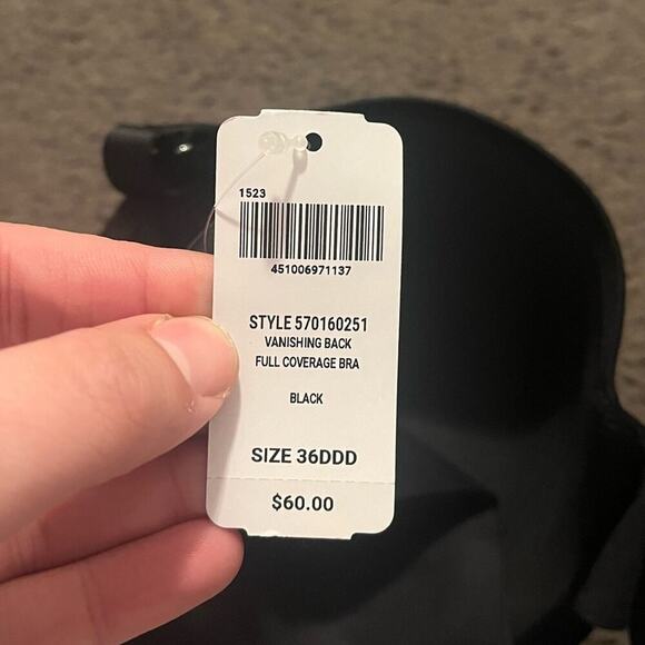 Soma Full Coverage Vanishing Back Bra In Black NWT - Picture 4 of 5